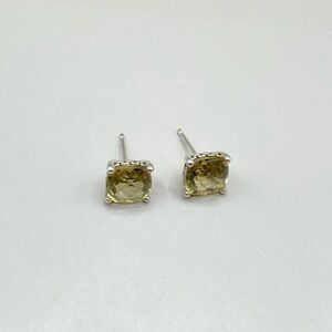 Jai by John Hardy Cushion Cut Lemon Quartz Post Earrings